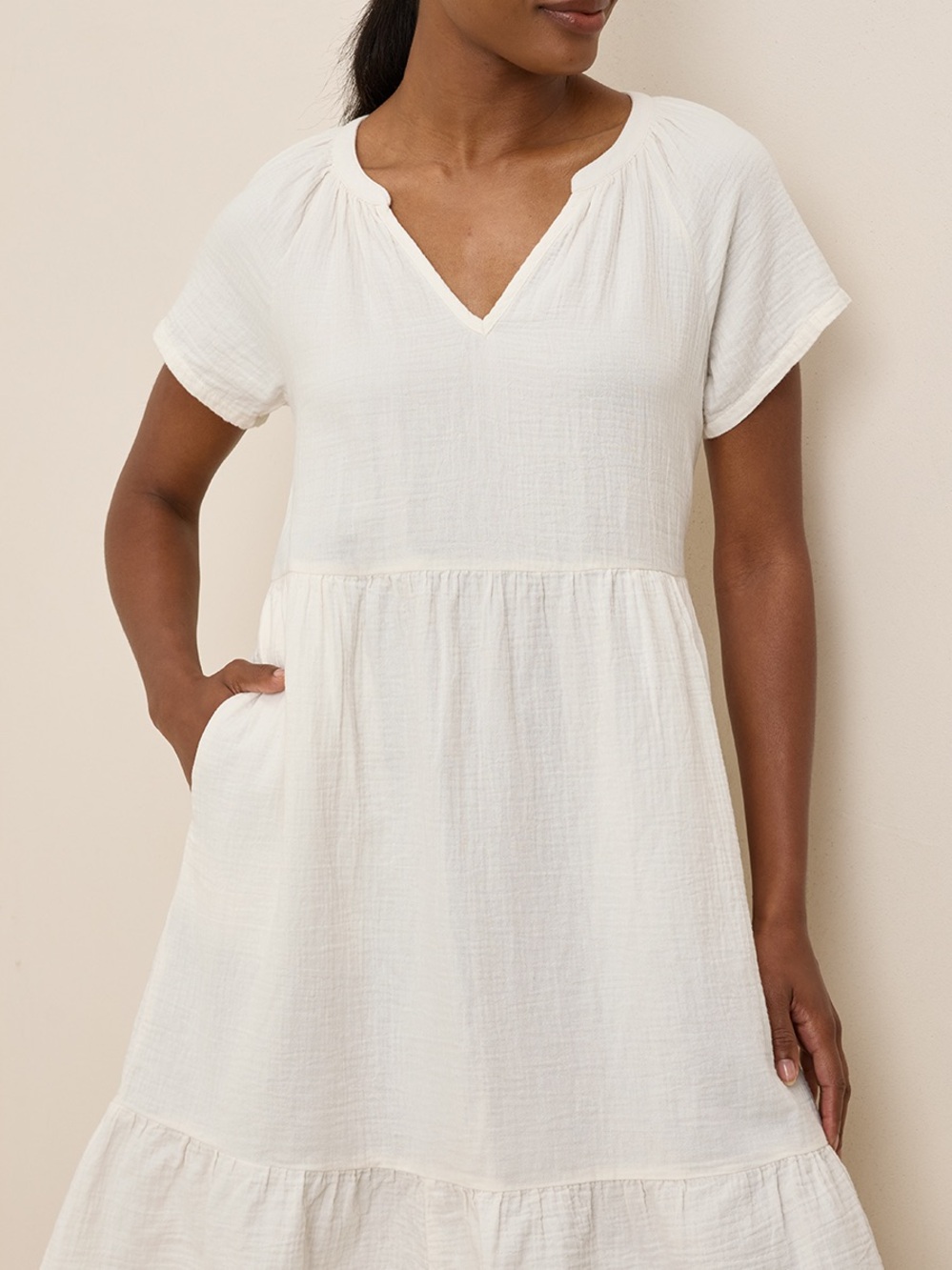 PACT double gauze breezy dress - Picture 3 of 7